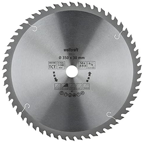 wolfcraft Tischkreissägeblätter Serie orange I 6686000 I Feine, saubere Schnitte