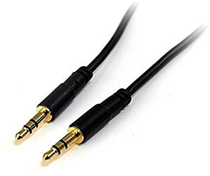StarTech 1,8m Schlank 3,5mm Audiokabel, Stecker/Stecker, Aux (MU6MMS) | Klinkenkabel, Stereo, Vergoldete Stecker, Zugentlastung, Kopfhörer, Smartphone, Tablet