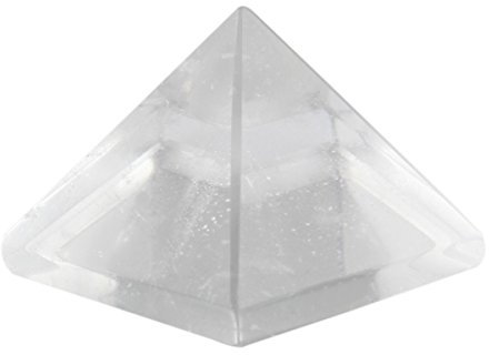 Shanxing Natural Clear Crystal Mini Crystal Pyramid for Reiki Pocket Stone, Healing Crystal Energy Spiritual Decoration Figurine, Length 26-32mm, Height 15-27mm Pocket Size, Weight 13-30g