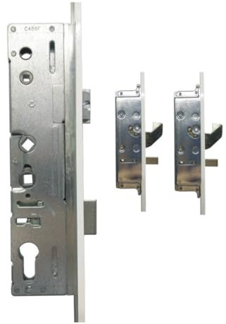 Lockmaster Paddock Door Lock 2 Hook 2 Pin 45mm Faceplate 45mm Backset
