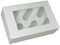 25 x White Cupcake Boxes - 6 Holes