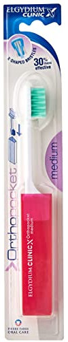 Elgydium Clinic Orthopocket Pocket Orthodontic Medium Toothbrush