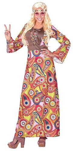 W WIDMANN MILANO Party Fashion - Kostüm Hippie Woman, Flower Power, Reggae, Faschingskostüm