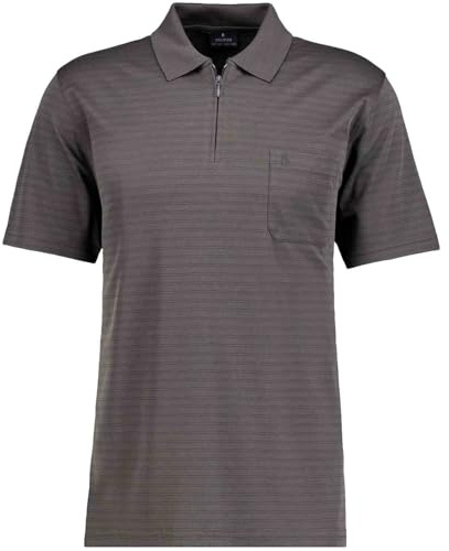 RAGMAN Herren Softknit-Polo Fineliner mit RV