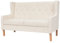 vidaXL Sofa 2-Sitzer Zweisitzer Couch Polstersofa Stoffsofa Loungesofa Sitzmöbel Polstermöbel Designsofa Wohnzimmersofa Stoff Cremeweiß