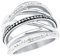 s.Oliver Ring Edelstahl Damen Ringe, mit Kristall, Grau, Kommt in Schmuck Geschenk Box