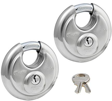 Master Lock – Clés identiques en acier inoxydable Remorque et Multi Purpose Cadenas 40 kA 2 pack