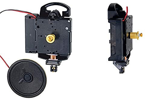 Hermle Quarzpendeluhrwerk 2214 - Ideal für Uhren-Selbermacher - Bim-Bam- oder Westminsterschlag wählbar (ZWL 15mm)