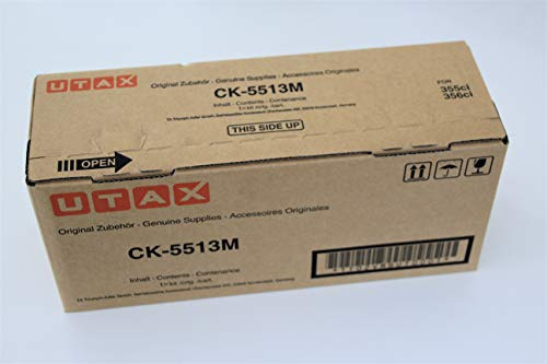 Utax Original 1T02VMBUT0 / CK-5513M, Premium Drucker-Kartusche, Magenta, 6000 Seiten
