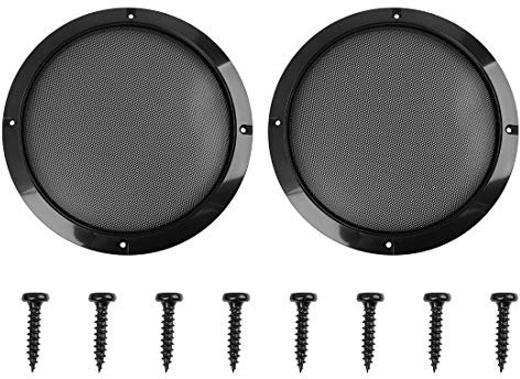 X AUTOHAUX Grill Cover 8inch Mesh Protector Car Speaker Subwoofer 2pcs
