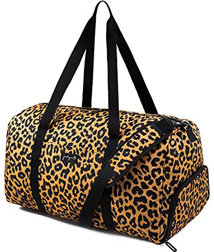 Jadyn Damen-Reisetasche 55,9 cm mit Schuhfach, Grau, Rosa, Polyester, 52 Liter, 55,9 x 30,5 x 30,5 cm