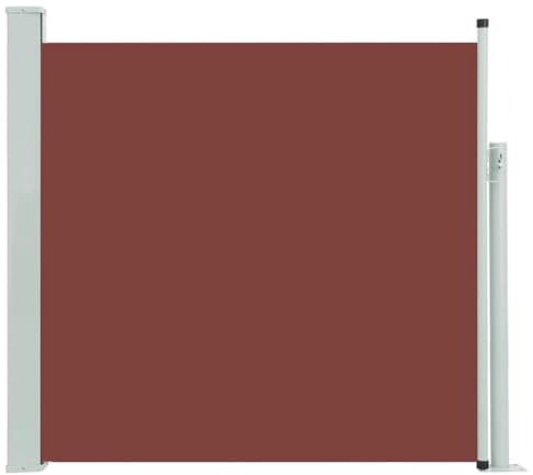 vidaXL Seitenmarkise Ausziehbar Sonnenschutz Sichtschutz Windschutz Seitenrollo Markise Seitenwandmarkise Balkon Garten Terrasse 170x300cm Braun