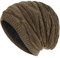 Lazzboy Mütze Damen Wintermütze Unisex Ski Plüsch Warm Halten Winterhüte Gestrickte Baumwollmütze Warme Feinstrick Beanie Mit Flecht Muster Und Sehr Weichem Fleece (Kaffee)
