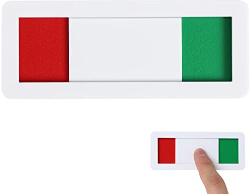Scicalife Signo de Privacidad Acrílico Vacío Signo Ocupado Autoadhesivo Abierto Indicador de Señal Cerrada para Baño Conferencia Hoteles Hospital Puerta de Negocios 10X4CM