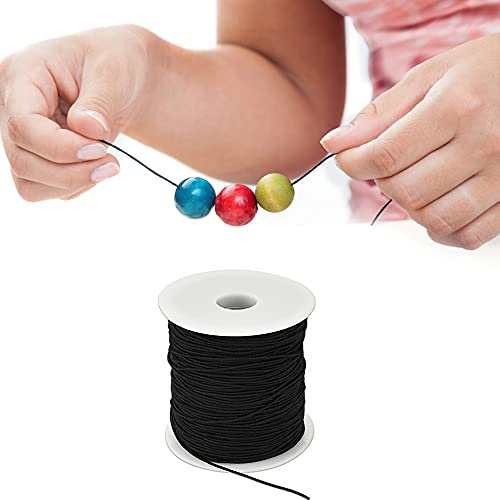 BUENTYA Elastische Faden Perlenschnur Perlen Faden Polypropylen 100m x 1mm Perlenkordel Gummikordel Nähen Stretch Faden Elastikkordel Gummischnur Schmuckfaden Bastelschnur für DIY Handwerk Armbänder