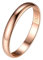 Silvora Vintage Damen Fingerring aus 925 Silber Stapelbarer 3mm breit Konvexer Bandring Rosegold Simpel Verlobungsring Ehering Ewigkeitsring Ringgröße 54.4(17.25) Modeschmuck Geschenk