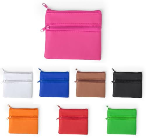 ANTEVIA - Porte Monnaie avec Double Poche léger et Robuste | Plus DE 20 MODÈLES | Homme Femme | Couleur : Violet (Ralf Violet)