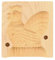 Butterform aus Holz Tiermtotiv Hahn 2-teilig, Butter Sturz-Form zum Dekorieren handgemacht