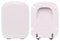 HYDRO HOME - Copriwater Ideal Standard Conca Come Originale, Tavoletta WC Ideal Standard con Cerniere Inclinate Idonee, Coperchio Water Copri Water in Legno Rivestito (ROSA SUSSURRATO)