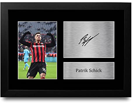 HWC Trading FR A4 Patrik Schick Geschenke Gedrucktes Signiertes Autogramm Foto für Fußball Anhänger and Fans - A4 Framed