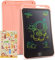 LCD Schreibtafel 10 Zoll, Genialba Buntes LCD Schreibtablett, Tragbares Löschbares Zeichenbrett, Elektronischer Tablette, Grafiktablett für Kinderspiele 2 3 4 5 6 7 Jahre alte Mädchen (Rosa)