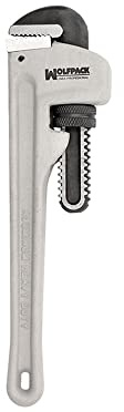 WOLFPACK LINEA PROFESIONAL Stillson Heavy Duty Aluminium 10 Zoll Schraubenschlüssel für Rohre Sanitärschlüssel Schraubenschlüssel für Rohre Windeisen