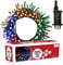 GloBrite 100 LED Fairy Lights - Versatile Christmas Lights with 8 Modes, Outdoor Fairy Lights, Christmas Tree Lights and Christmas Decorations - Waterproof Christmas Lights Outdoor - Multi-Coloured