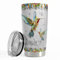 SANDJEST Kolibri-Geschenke für Frauen, Kolibri-Becher, 590 ml, Schmuckzeichnungen, Edelstahl, isoliert, Kaffee, Reisebecher, Tasse, Geschenk für Geburtstag, Weihnachten