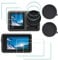 ULBTER Screen Protector for DJI OSMO Action 3 Camera + Lens cap Cover, 0.3mm 9H Hardness Tempered Glass Protector, Anti-Scrach Anti-Fingerprint Anti-Bubble [2+6 Pieces]