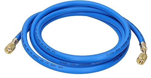 Manguera de Recarga de Refrigerante de Aire Acondicionado, Manguera de Carga de CA, Tubo de Lavado de Refrigerante, Herramienta de Carga de Freón de(Sistema de Doble Pulgada 3 Metros, Simple)