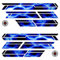 BIKE-label Fahrradrahmen Aufkleber 12-teilig XL Sticker Set E-Bike Blitz Blue Thunder X400060