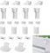 Thgtao Plissee Ersatzteile Set, 4 Kit 24 Stück Klemmträger Plissee, Plissee Ersatzteile Klemmträger, Plissee Klemmträger Zubehör Klemmfix Halterung, Bohren geeignet für Plissees Montage ohne Bohren