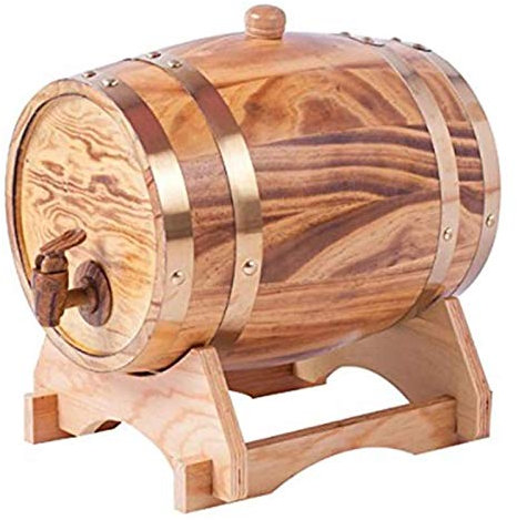 AttreX Décanteur de Whisky 5 litres en fût de chêne vieillissant Votre Propre Tequila, Whisky, Rhum, Bourbon, décanteurs de Liqueur de vin