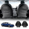 FDAIUN für Tesla Model 3 2024 sitzschoner kindersitz rückenlehne Model 3 seat Kick Protector Rücksitz Anti-Kick Leder Sitz zurück (Schwarz)