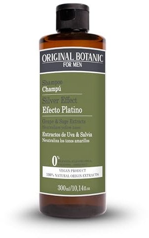 Original Botanic Shampoo, Platin für Herren, graues Haar, 300 ml