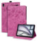 Succtopy Coque pour iPad Air 11 Pouces M3/M2 (2025/2024) Housse Étui de Protection avec Support Fonction Étui à Rabat avec Porte-Pencil iPad Air 11 Pouces M3/M2 (2025/2024) Rose Rouge