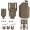 Peminkoo Taktisches Pistolenholster für die rechte Hand, Airsoft G1ock 17 19, SIG P226 P320, Holster mit QLS-System, Gürtel für Pistole mit X300-Taschenlampe (Khaki)