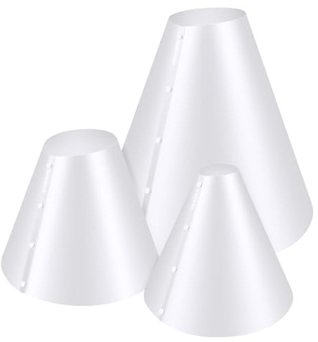 NEEWER 3pz Diffusore Luce Fotografico Conico (14/15/20), Diffusione Luce 360° Cono PVC per Fotografia di Oggetti Riflettenti, Alternativa alla Scatola Fotografica per Foto Prodotti Gioielli, NK001