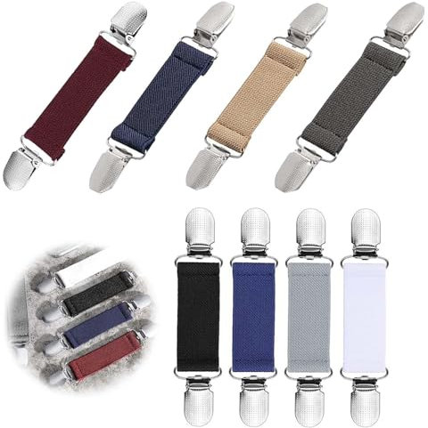 SVOCK Kleider Clip, 8 Farben Broschen & Anstecknadeln Für Damen, Cardigan Clip Sweater Clips, Kleid Enger Machen Clip Cardigan Clips Modern für Kleider Pullover Jeans jacken
