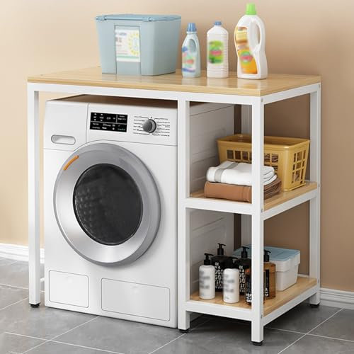 Drum Washing Machine Storage Rack Storage Rack Above Washing Machine Increase Storage Capacity (B)