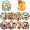 Lxmsja 8 STK Diamond Painting Untersetzer mit Halter, Diamond Painting Tiere Erwachsene Kinder, Diamant Tassenuntersetzer mit Kork, Diamant Painting Bilder Basteln Erwachsene Frauen, Tisch Deko