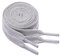 GOODSALEOK 2 Paar Flach Sneaker Schnürsenkel 8 mm Breite Premium Ersatz Schuhbänder für Turnschuhe Boardschuhe Freizeitschuhe Universalmodell Grau 50CM