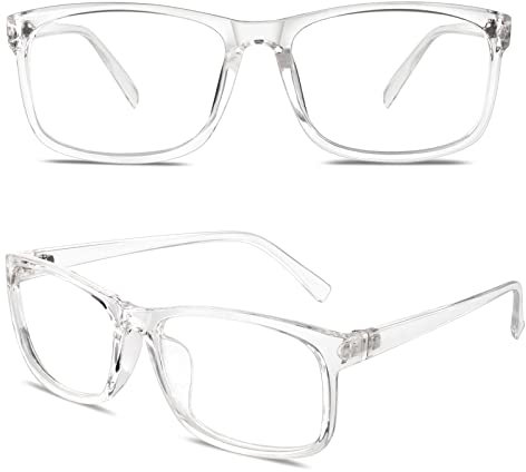 CGID CN12 Fake Glasses Women Men Casual Fashion Square Clear Lens Glasses 100% UV400 Protection