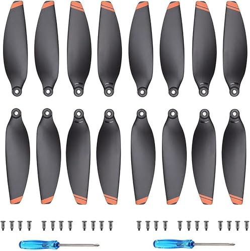 Hengrongshen Mini 2 SE/4K Stabiler Drohnen-Zubehör - Low-Noise Propeller Set (Orange)