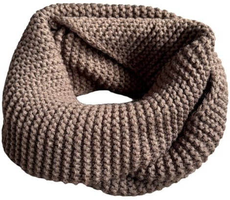 AXELENS - Winterschal aus weichem Strick, warm und bequem. Unisex und modisch für Herren, Damen und Jugendliche., braun, One size