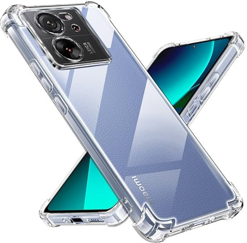 Tentoki hülle für Xiaomi 13T / Xiaomi 13T Pro,[Nie Vergilbung] hülle TPU handyhülle Schlanke Stoßfeste Anti Kratzt Transparent Case