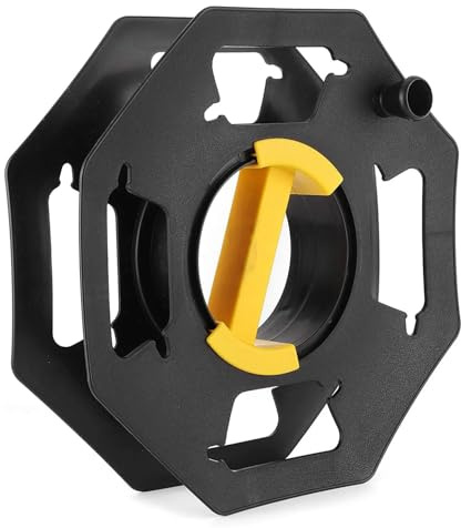 Cable Organizing Reel, Plastic Extension Cord Winding Reel, Manual Wire Storage Organizer with Central Handle, Cord Winding Winch, Tangle‑Free Design for RVs, Boats, Caravans, and Campervans