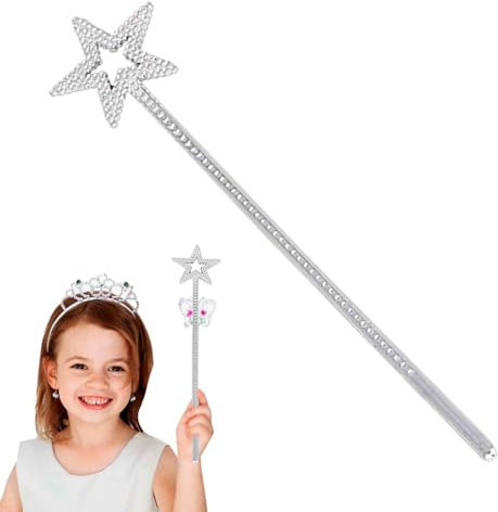 Generisch Magic Princess Wand - Glitter Star Fairy, Dress -up Treat Play Toy | Shiny Angel, Kreativ lustig vorgetäuscht Spielen Spielzeugmagie für kleine Prinzessinnen, Feen, Tänzer geeignet