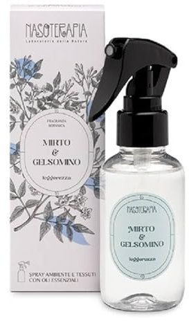 Nasoterapia spray ambiente e tessuti con oli essenziali MIRTO E GELSOMINO