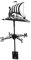 Toyvian Girouette de Voilier Indicateur de Direction Vent pour Décoration de Jardin Pelouse